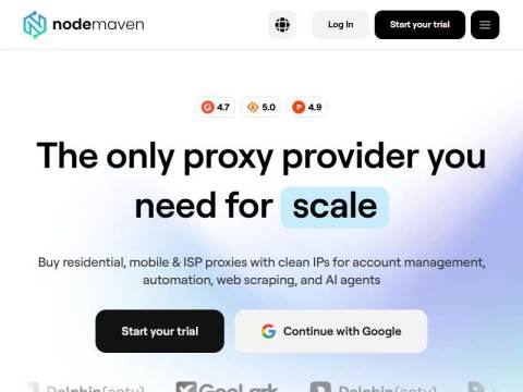 NodeMaven | Proxies Infrastructure for Scraping & Multi-Accounting